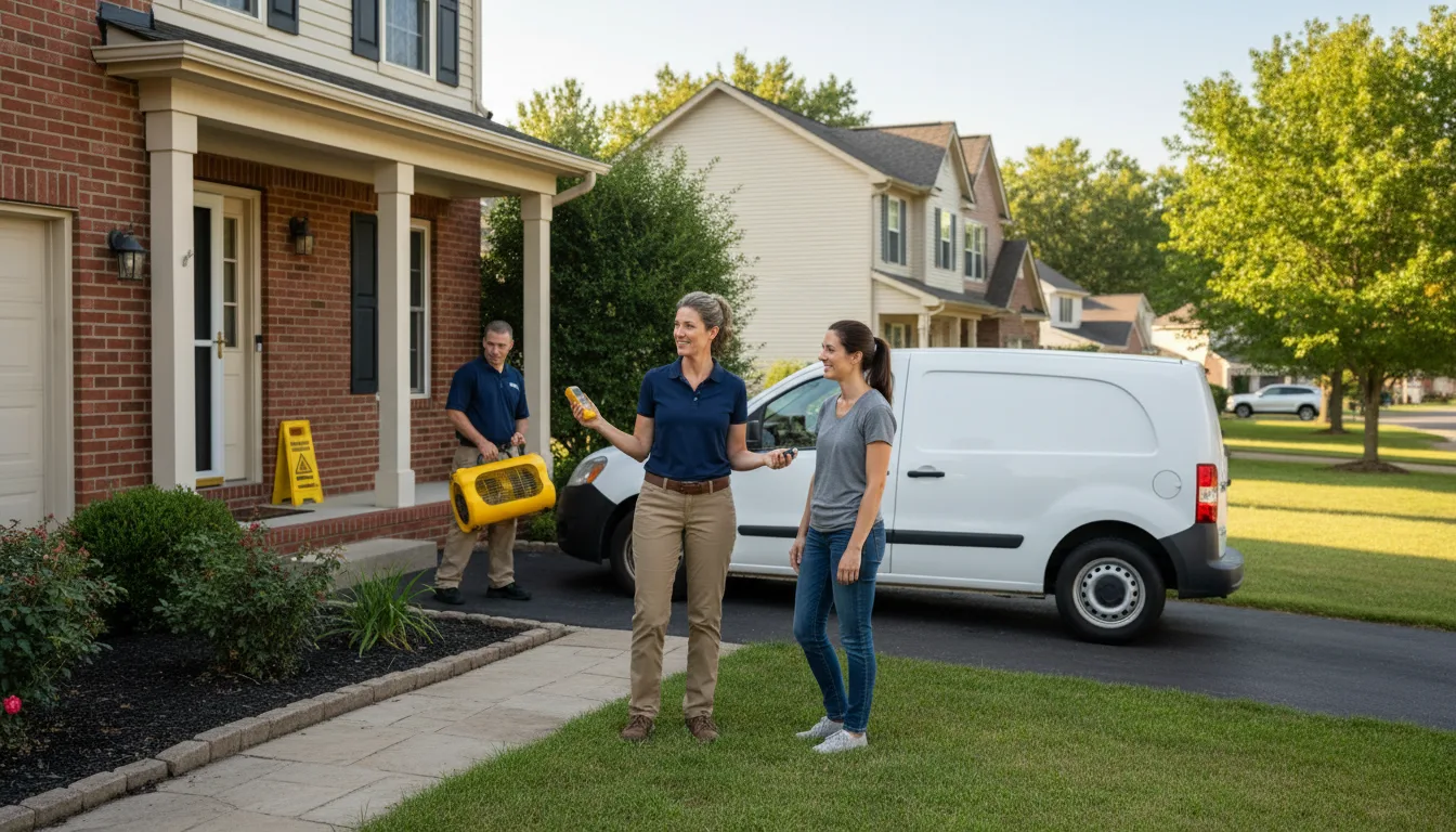 Residential water damage restoration in Le Roy, NY